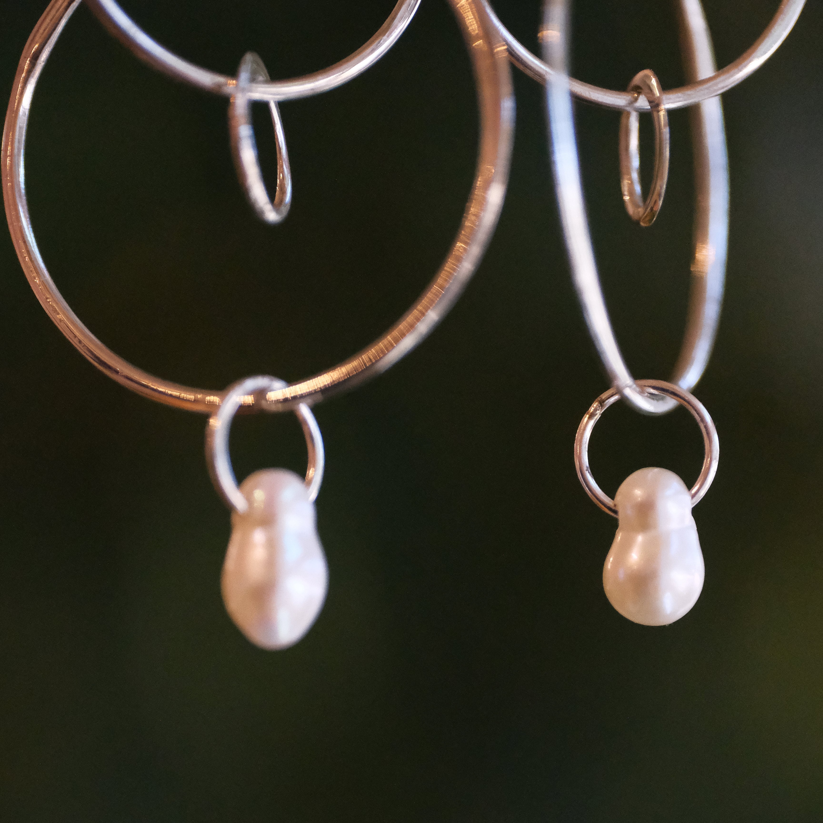 Freshwater Pearl + Sterling Bubbly Earrings - One of a Kind