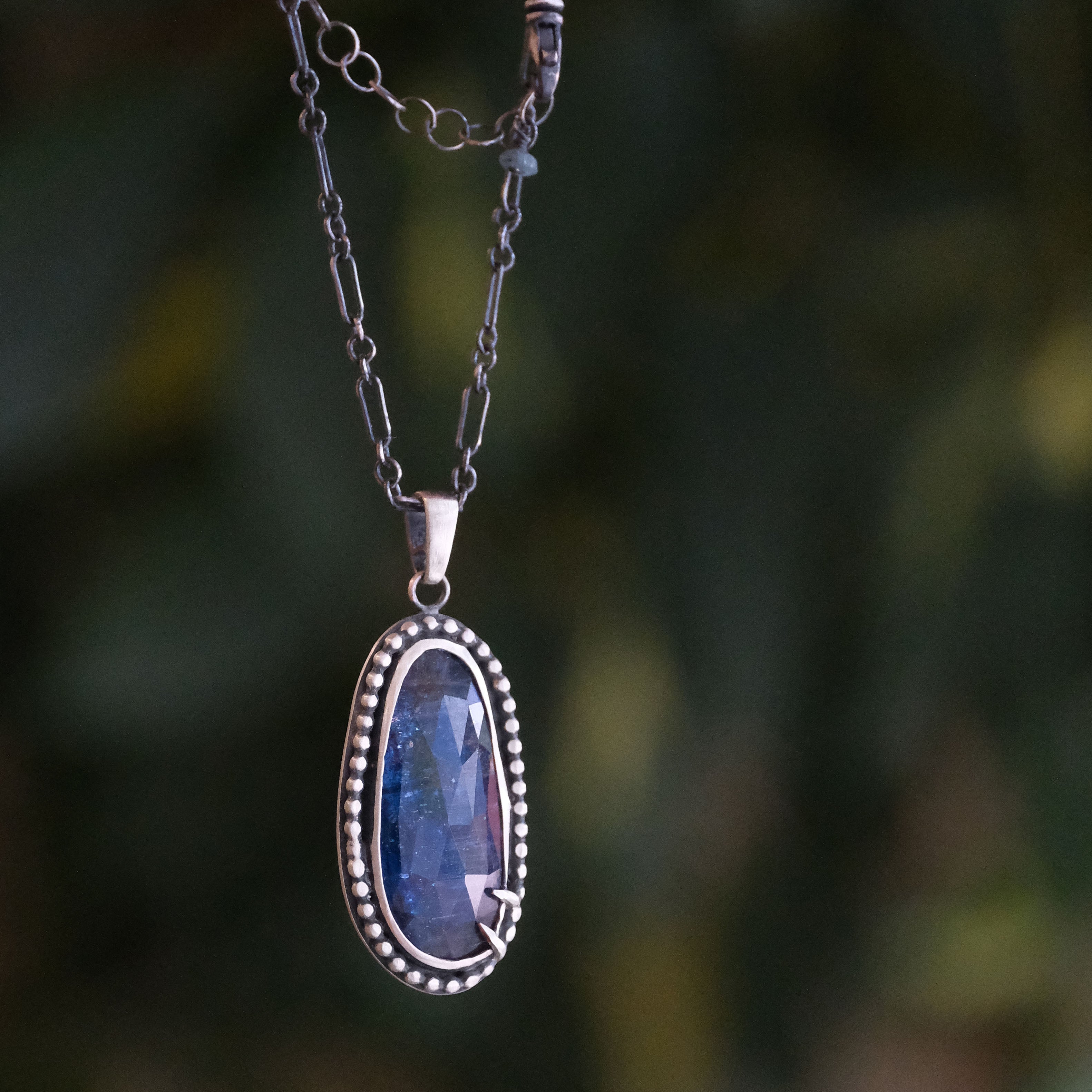 Kyanite + Sterling Talona Necklace - One of a Kind