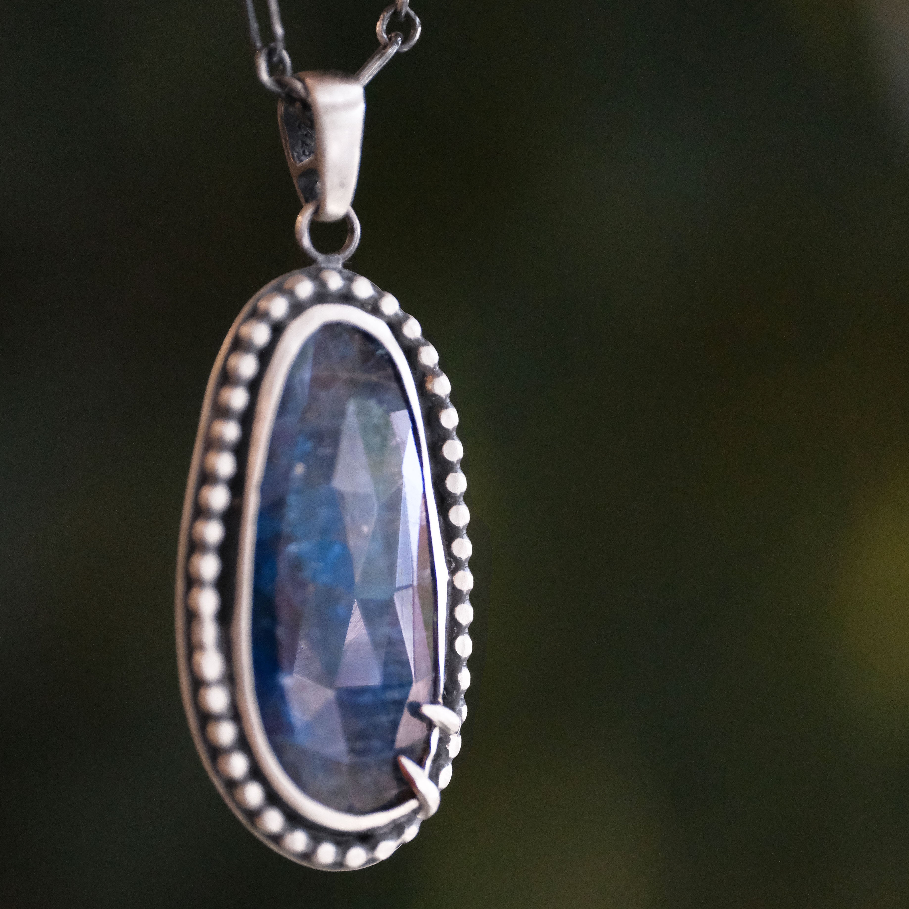 Kyanite + Sterling Talona Necklace - One of a Kind