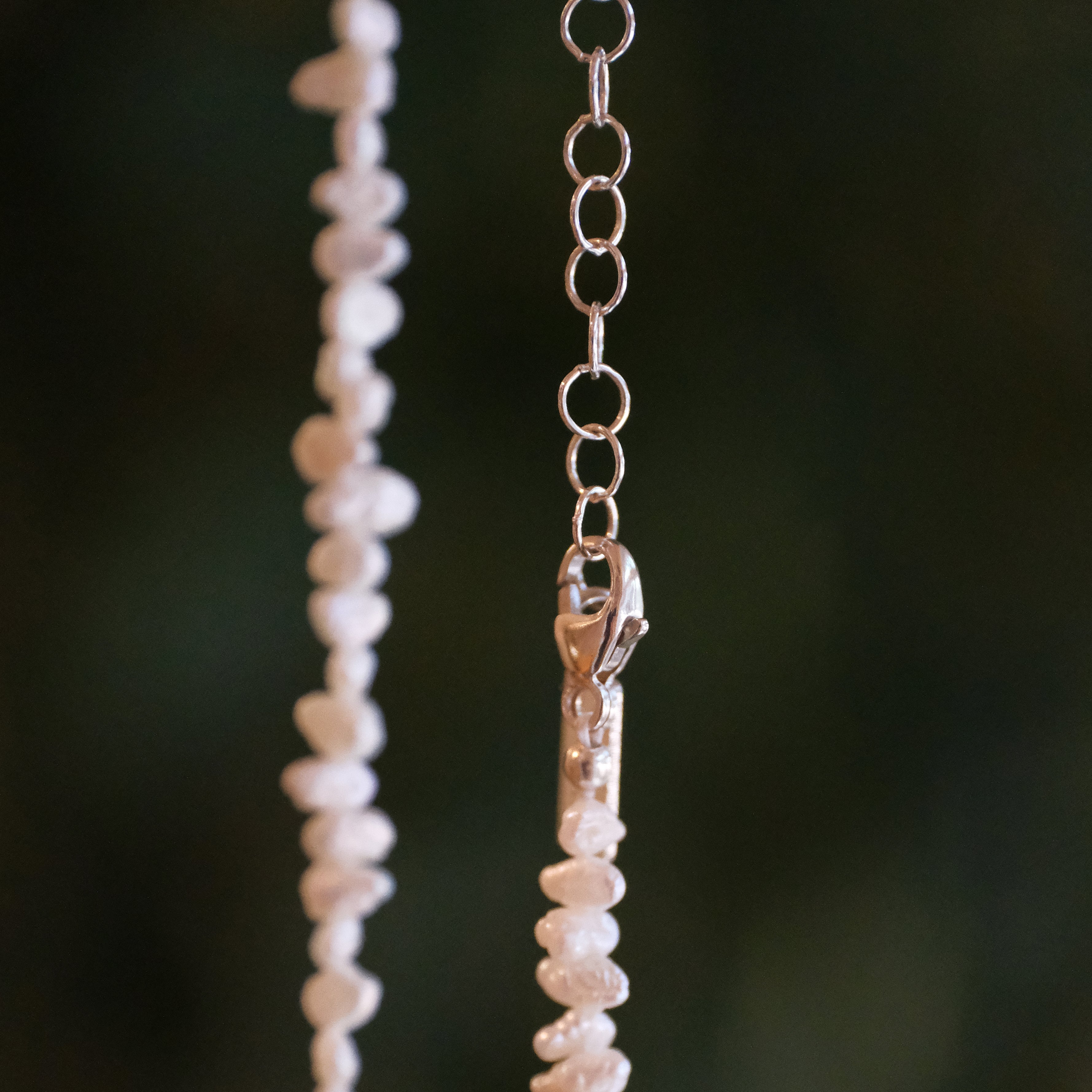 Freshwater Pearl + Sterling Catch Necklace - One of a Kind