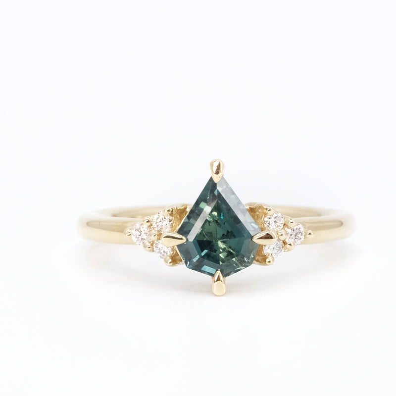 14k Sapphire + Diamond Sanctum Ring