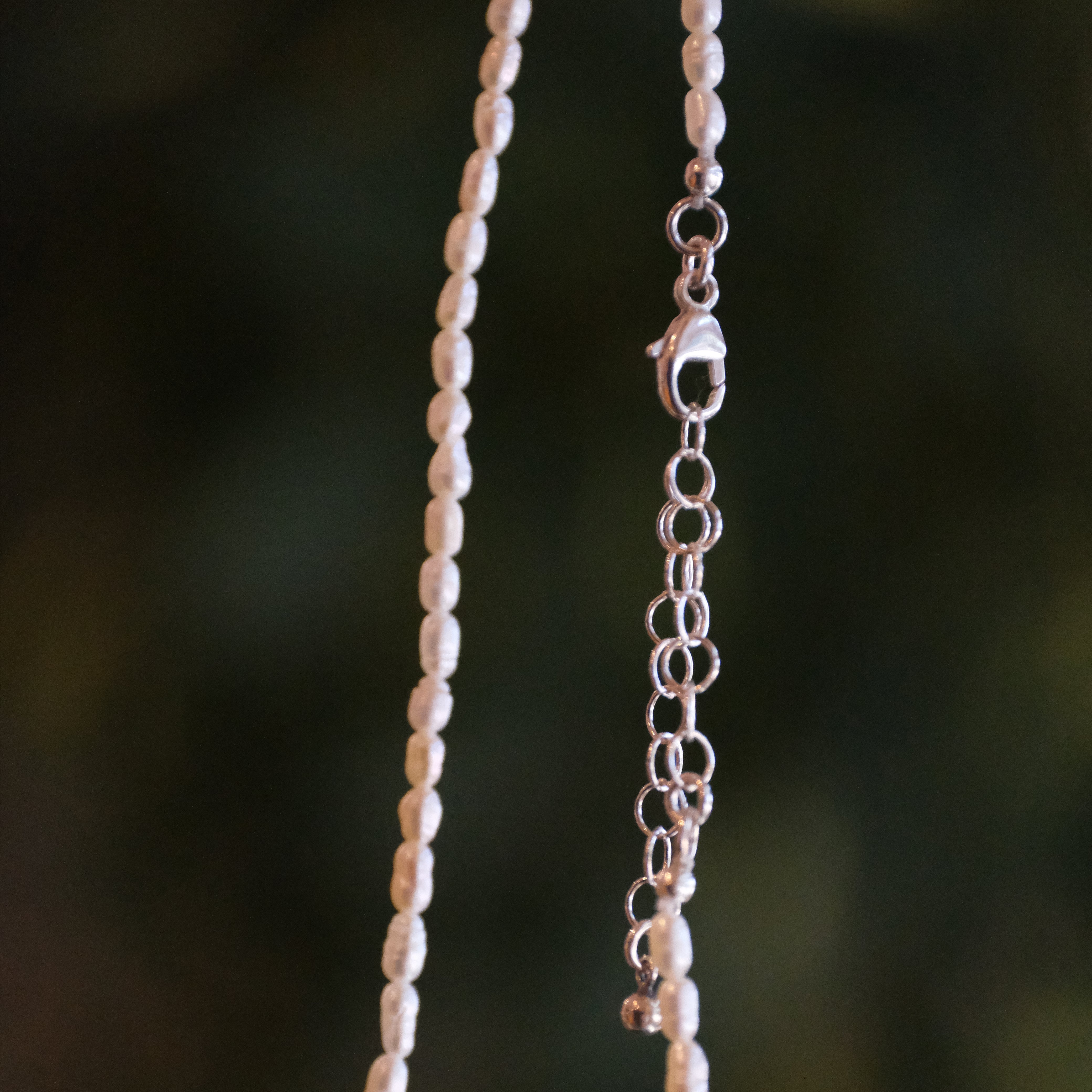 Freshwater Pearl + Green Kyanite Necklace - One of a Kind