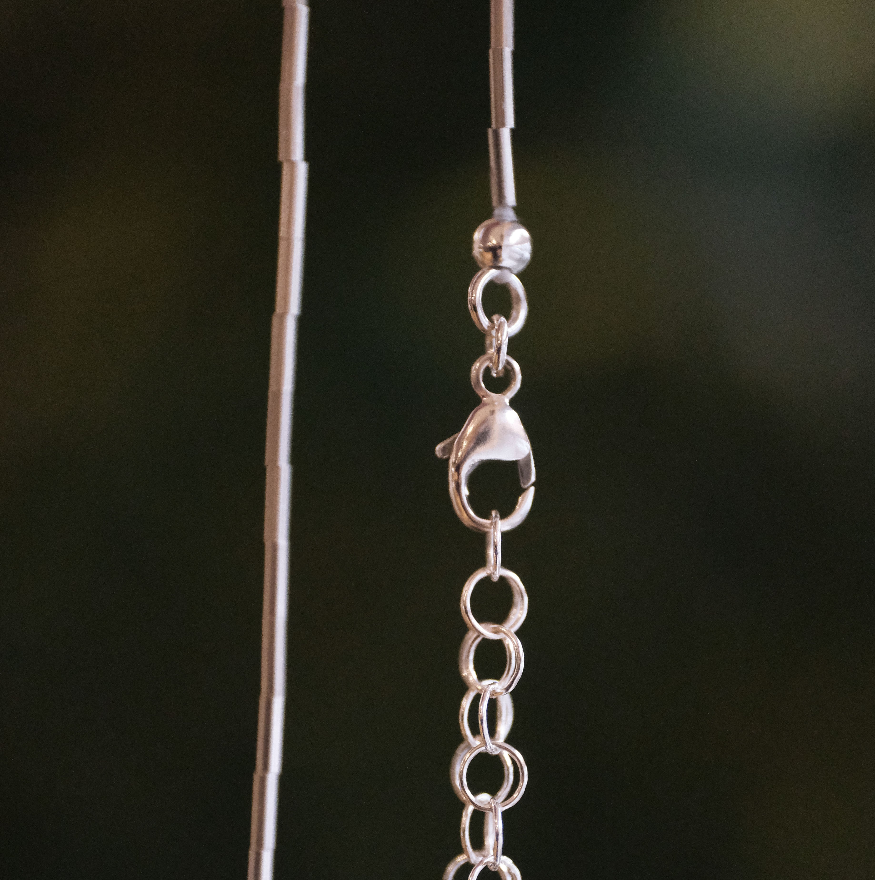 Australian Chrysoprase + Liquid Silver Necklace - One of a Kind