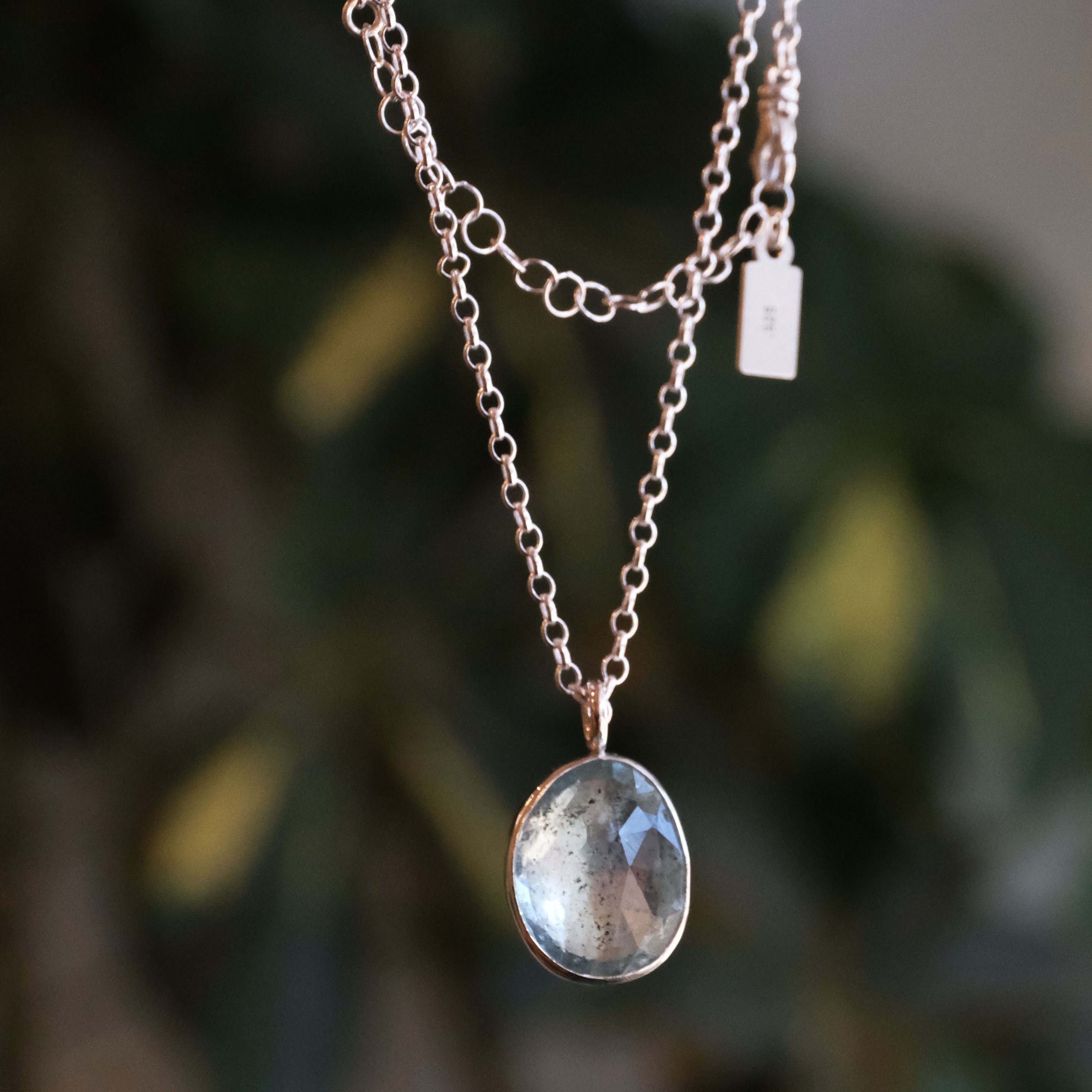 Moss Aquamarine Glow Necklace - One of a Kind