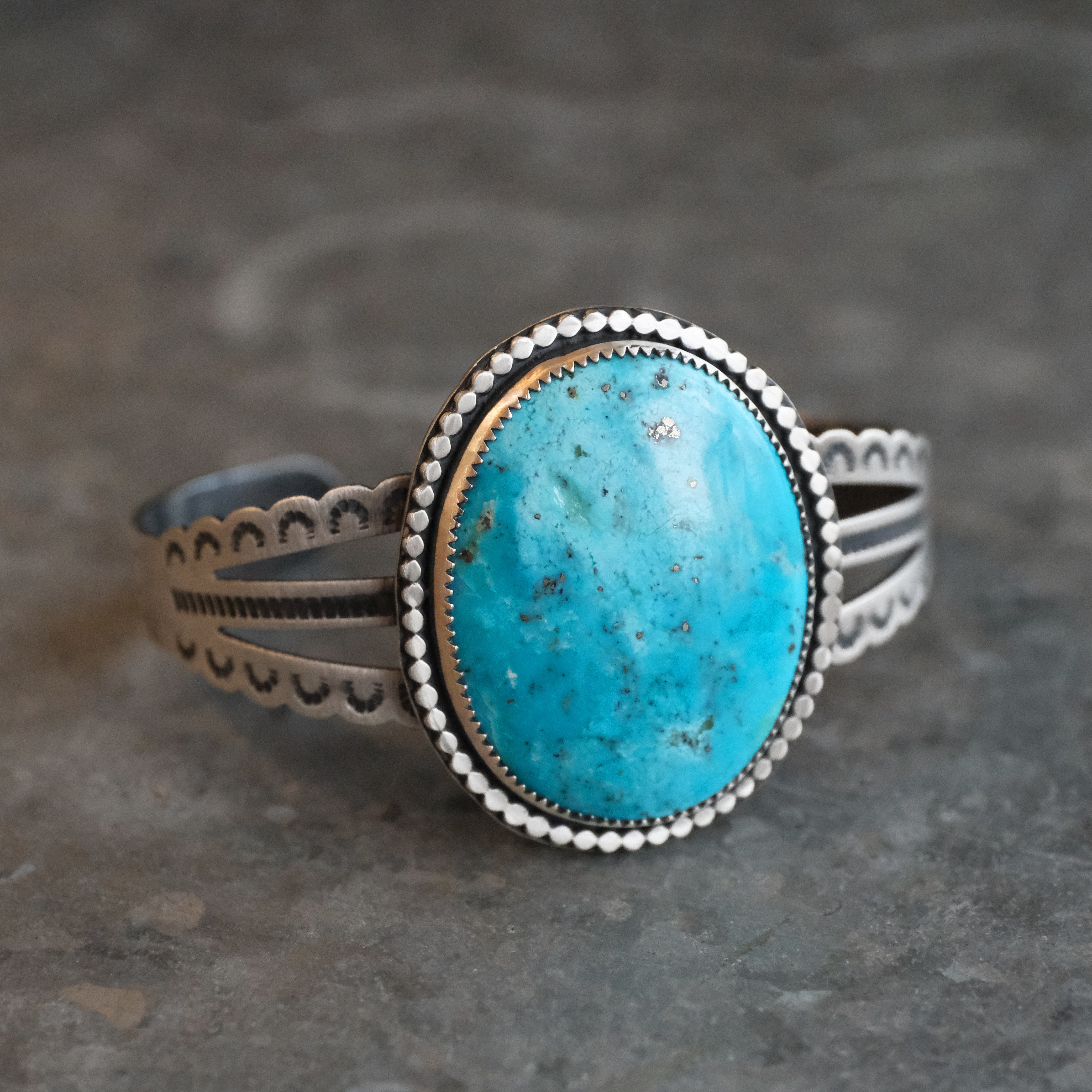 Tonopah Turquoise Cuff - One of a Kind