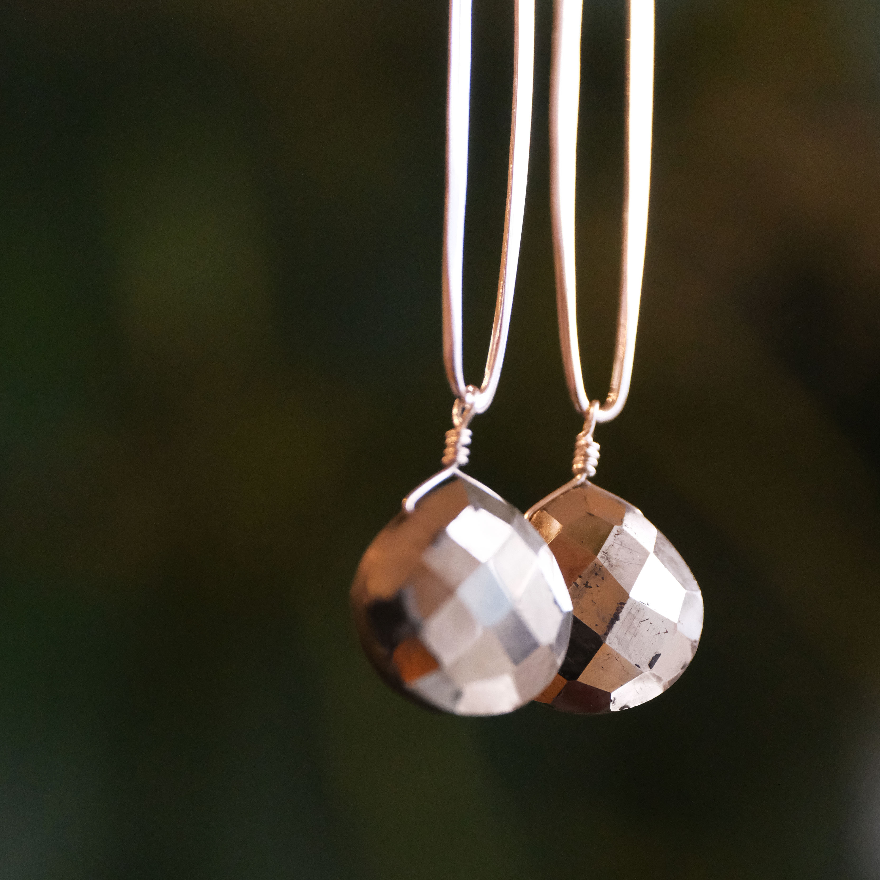 Sterling + Pyrite Lagom Earrings