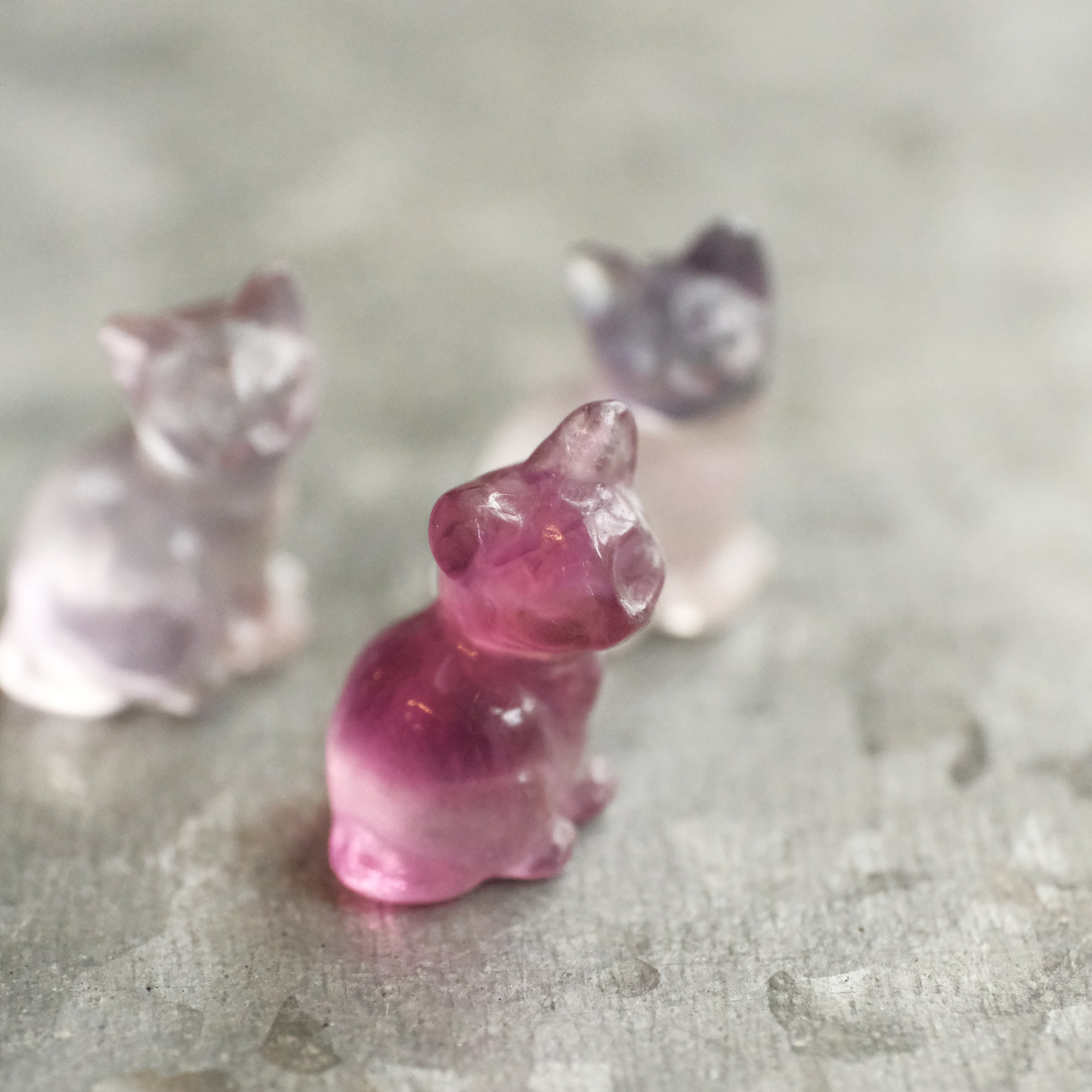 Mini Fluorite Cat