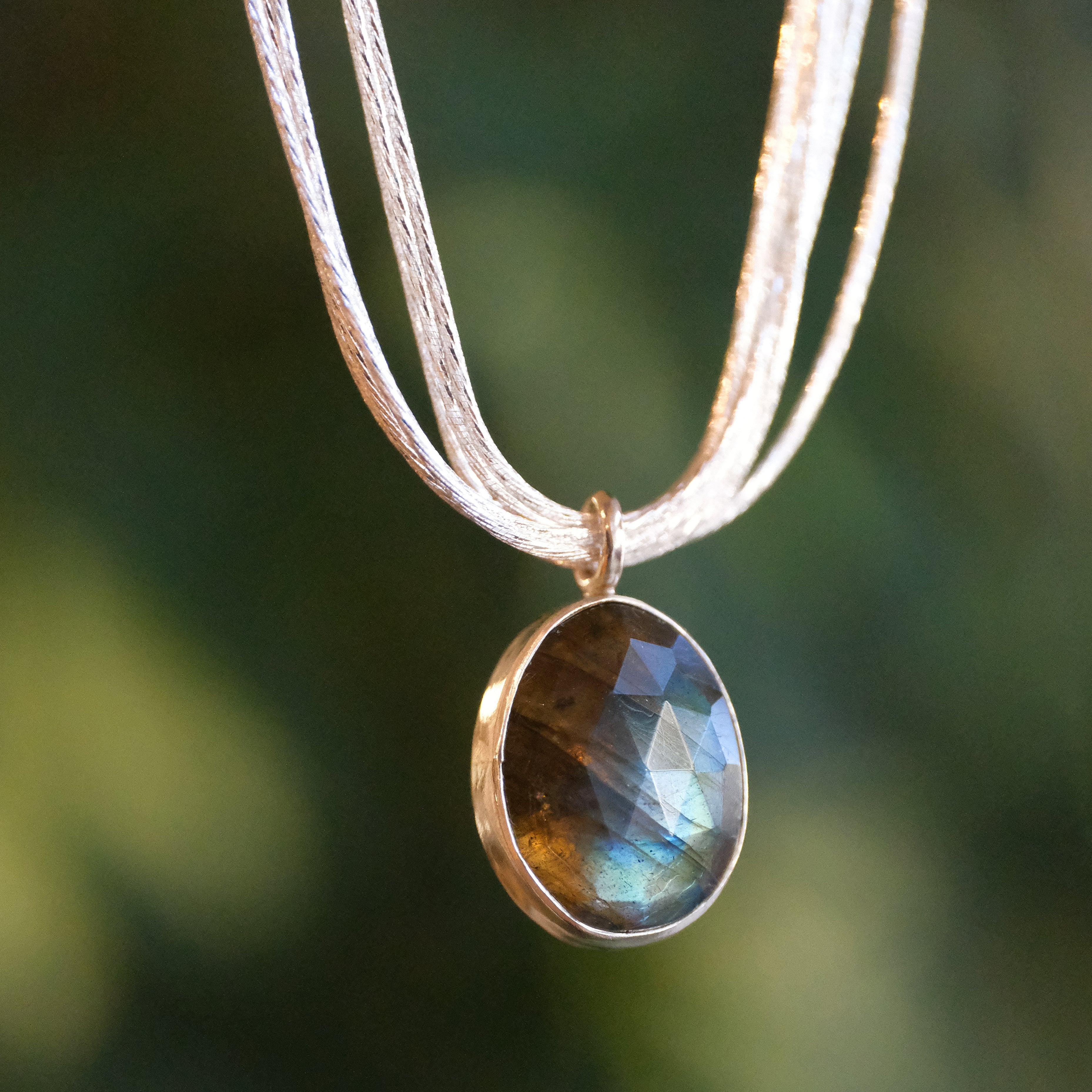 Labradorite Liquid Strand Necklace - One of a Kind