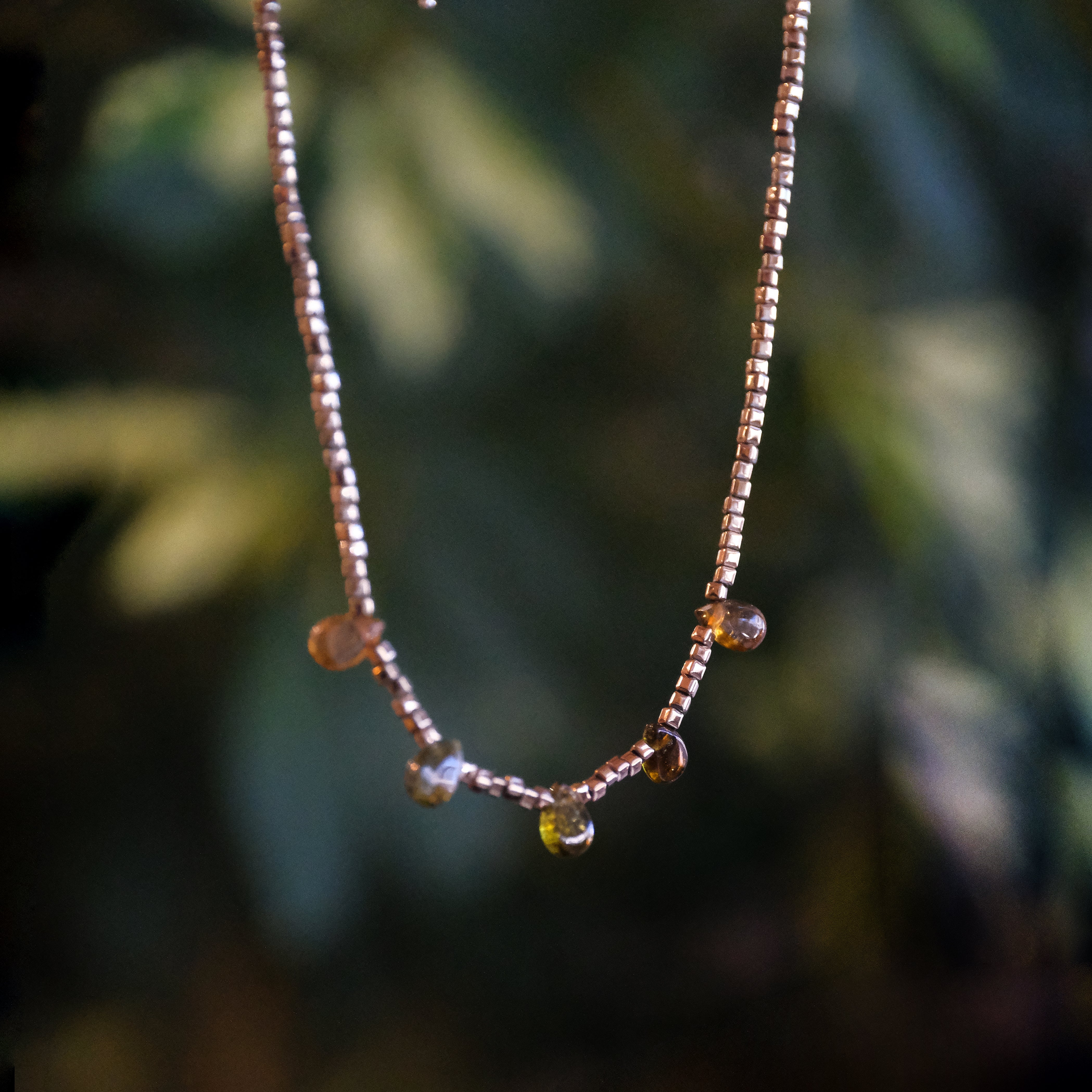 Pyrite + Tourmaline Sierra Necklace - One of a Kind