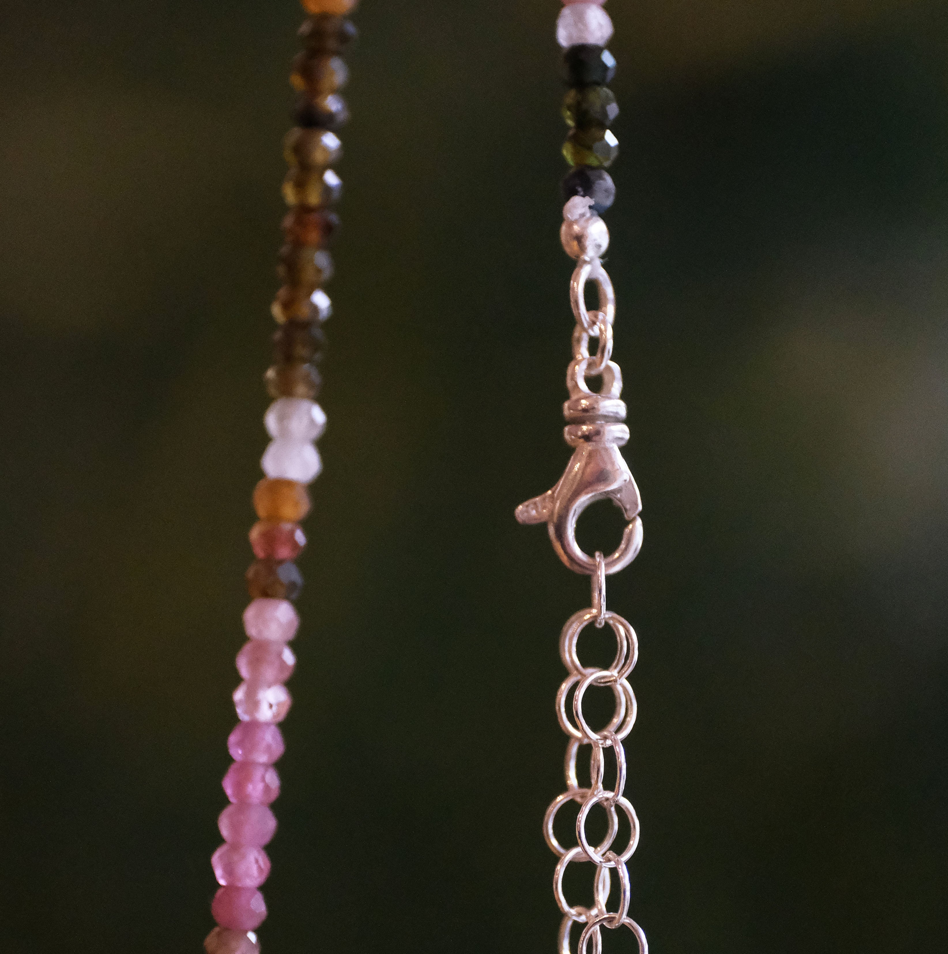 Tourmaline + Freshwater Pearl Blurb Necklace