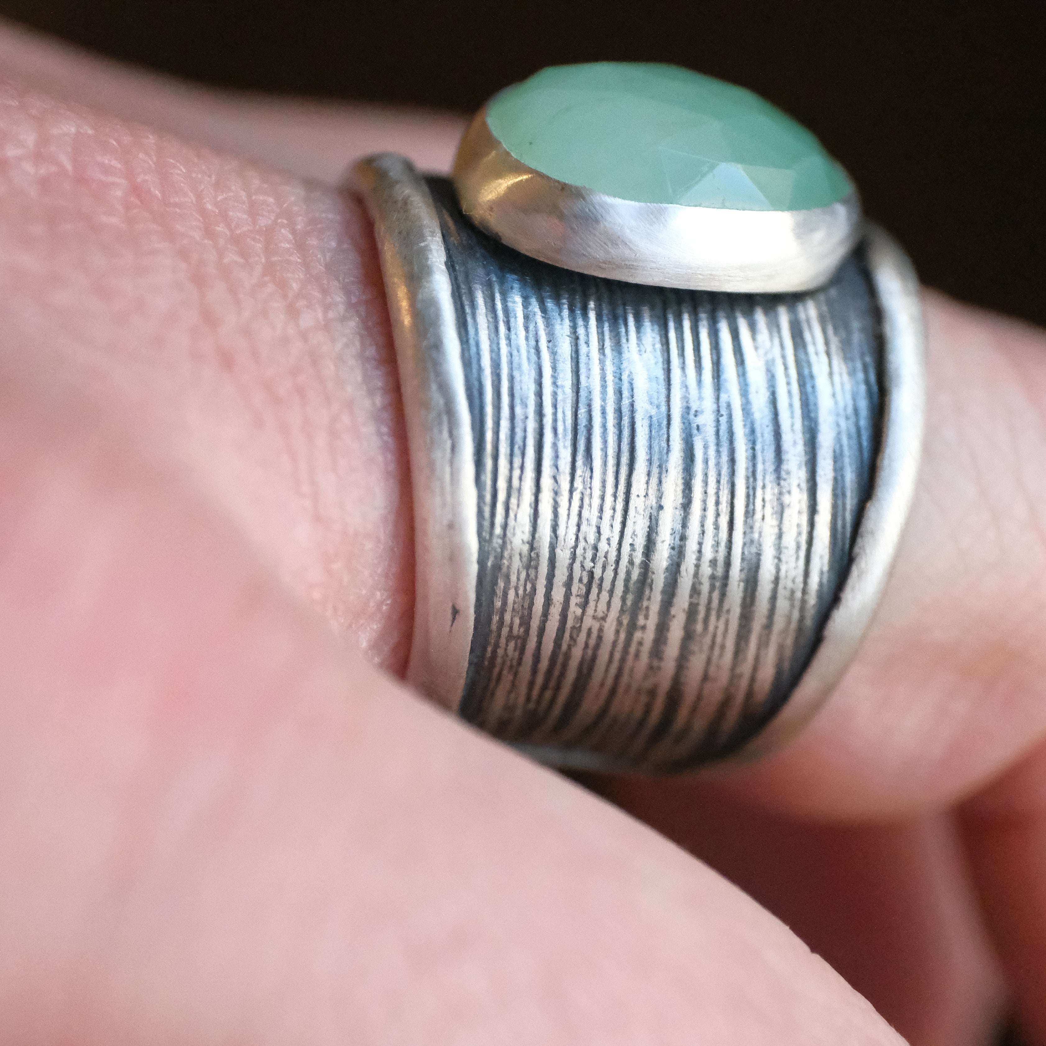 Chrysoprase Winslow Ring (Adjustable) - One of a Kind