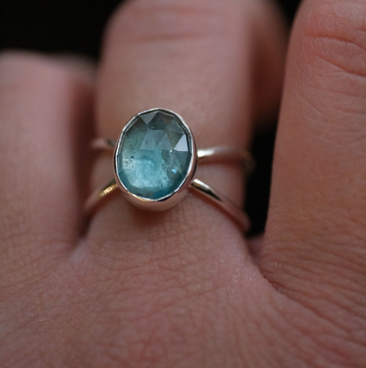 Kyanite Atom Ring (Size 6) - One of a Kind
