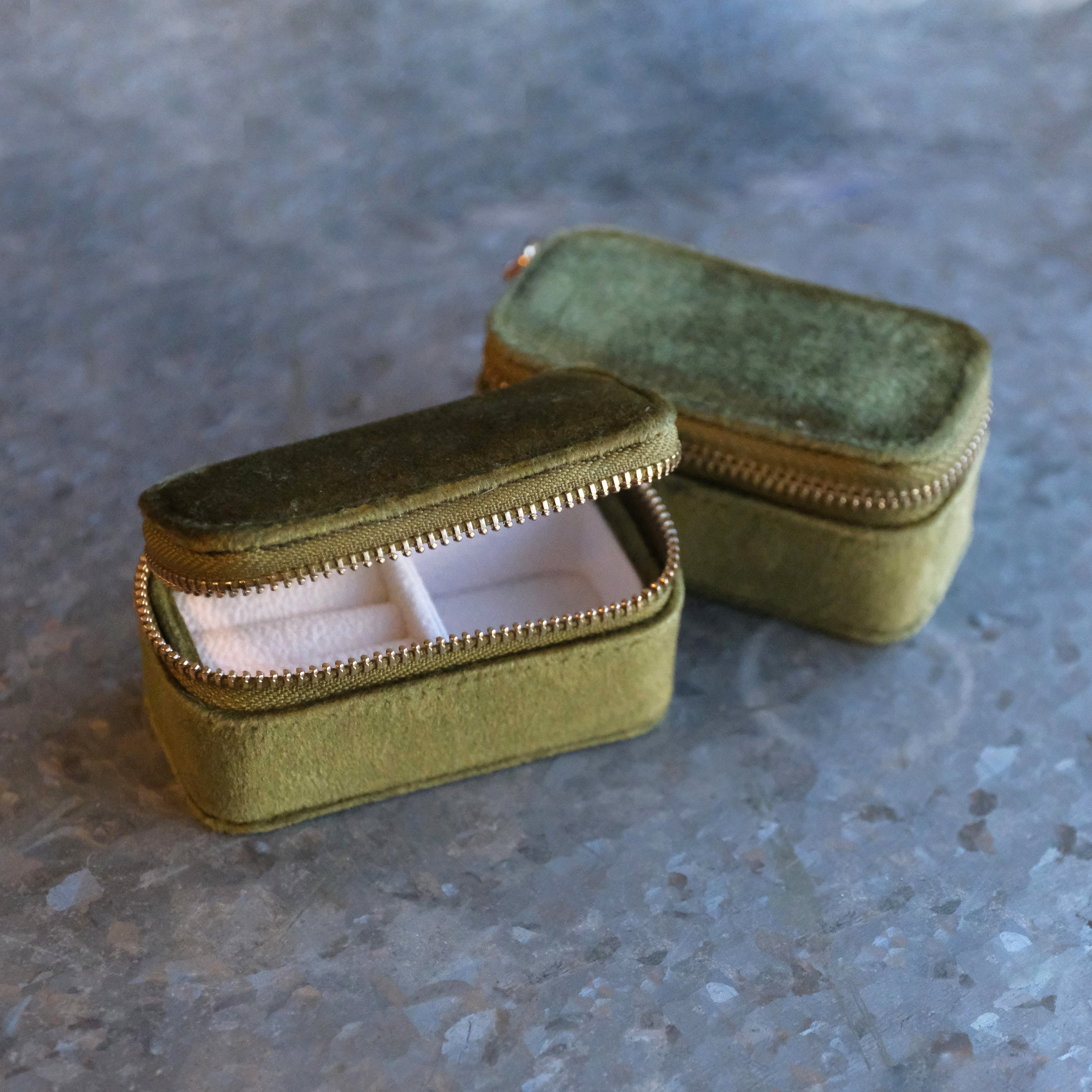 Velvet Travel Jewelry Case