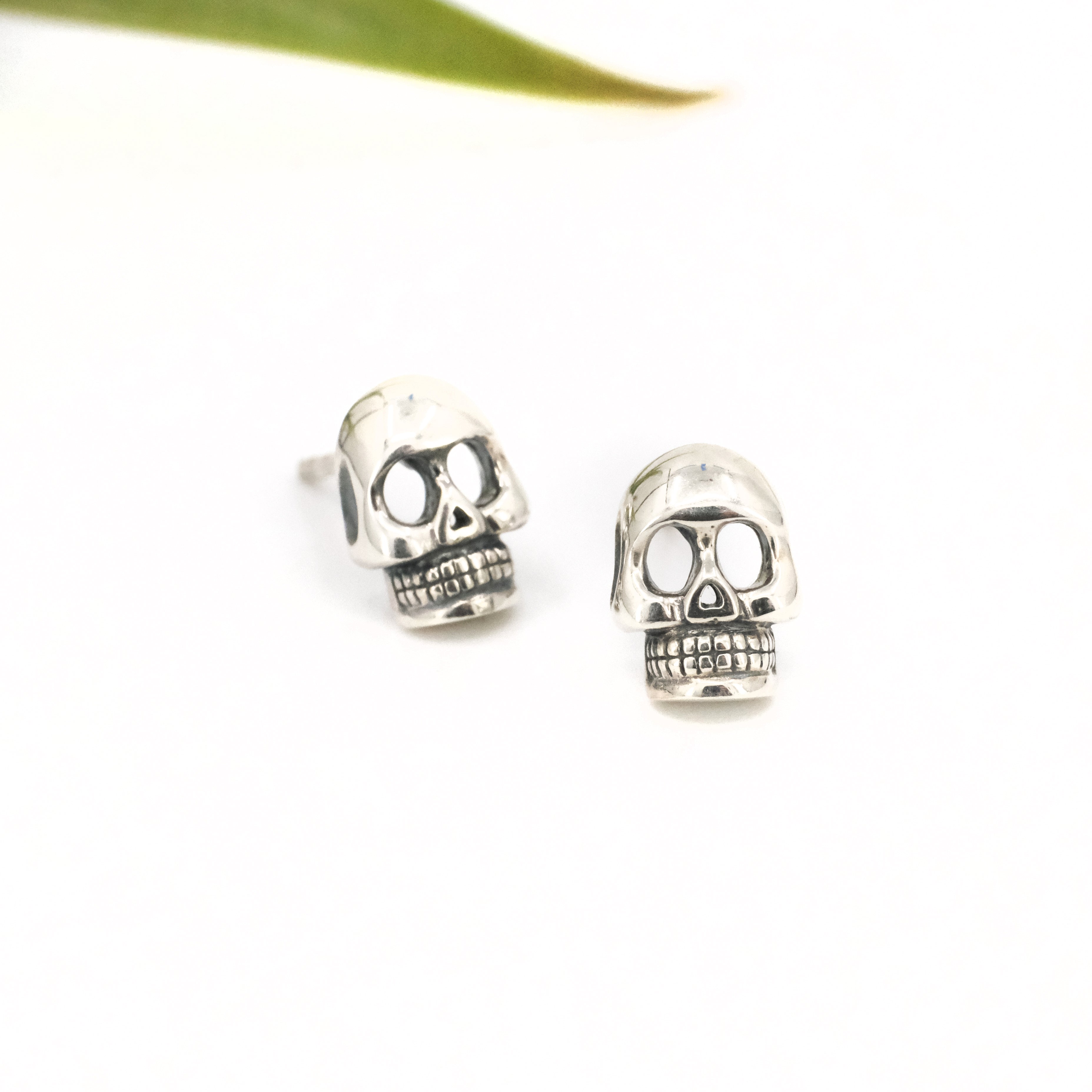 Sterling Skull Studs