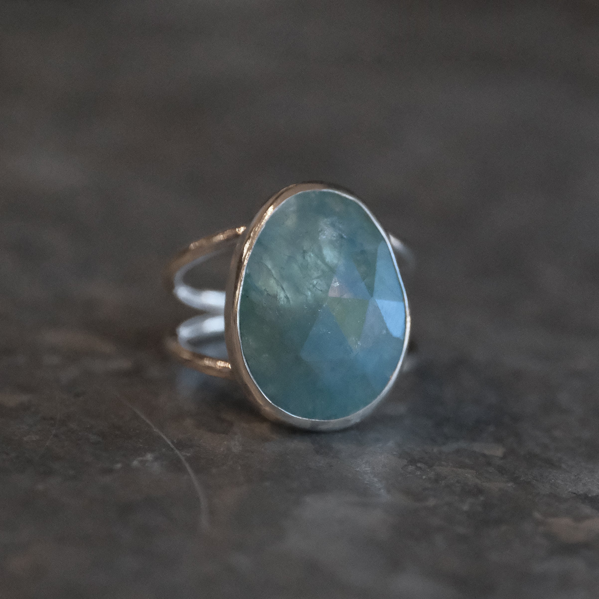 Aquamarine Baya Ring (Size 6.5) - One of a Kind