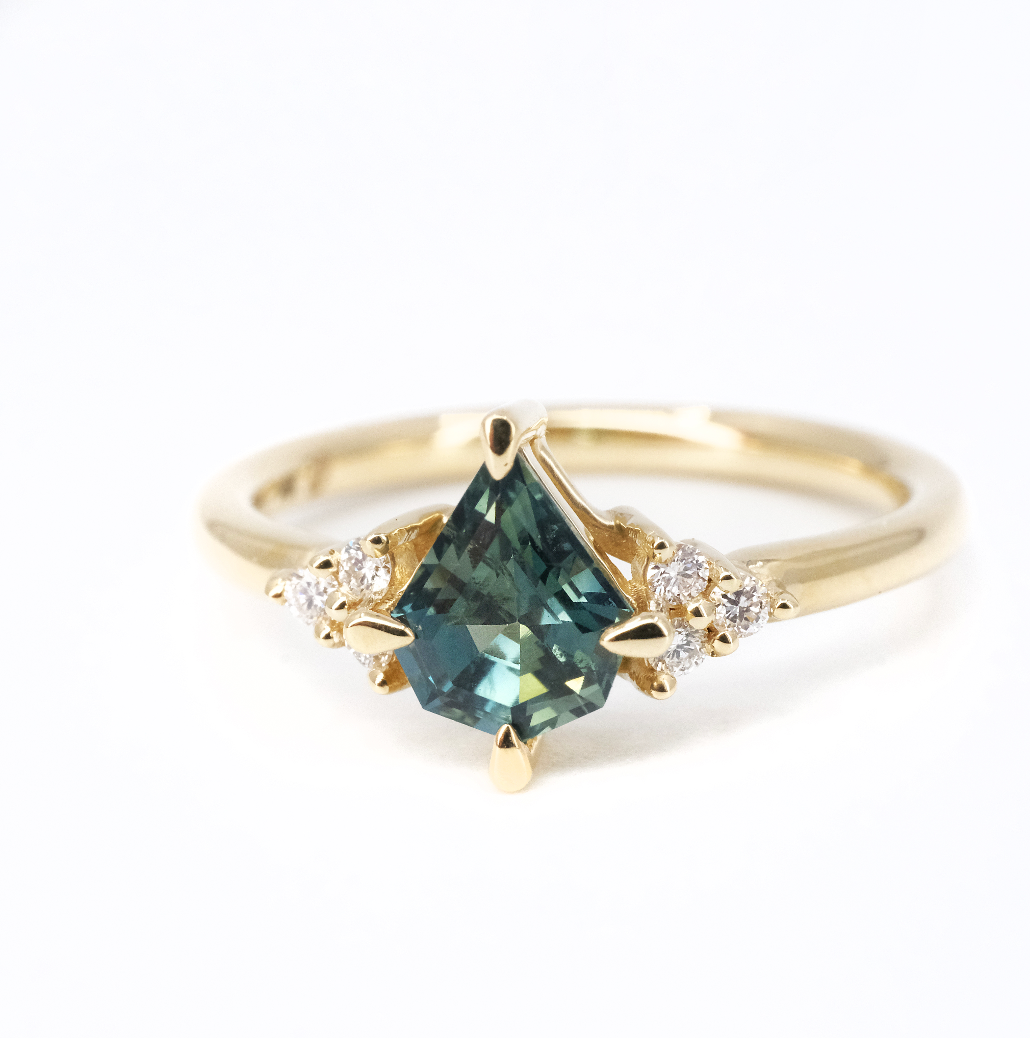 14k Sapphire + Diamond Sanctum Ring - One of a Kind