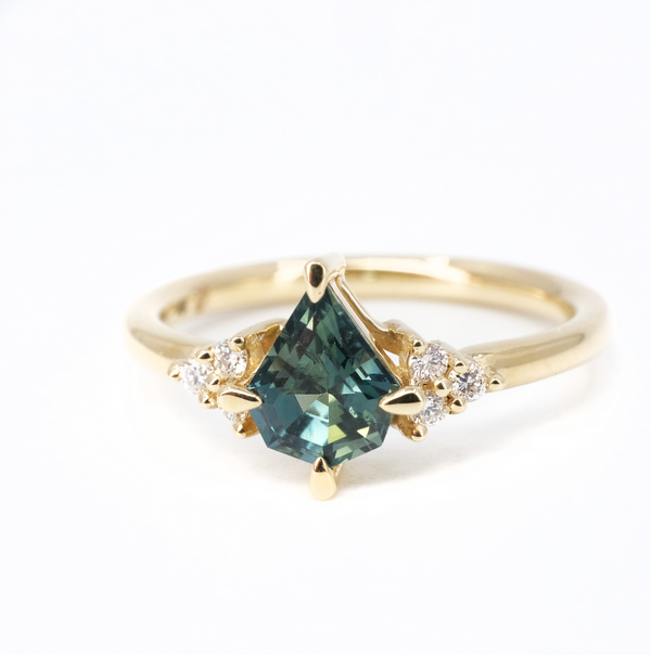 14k Sapphire + Diamond Sanctum Ring