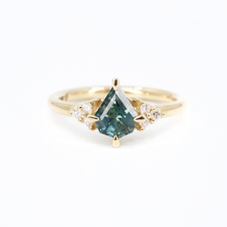 14k Sapphire + Diamond Sanctum Ring