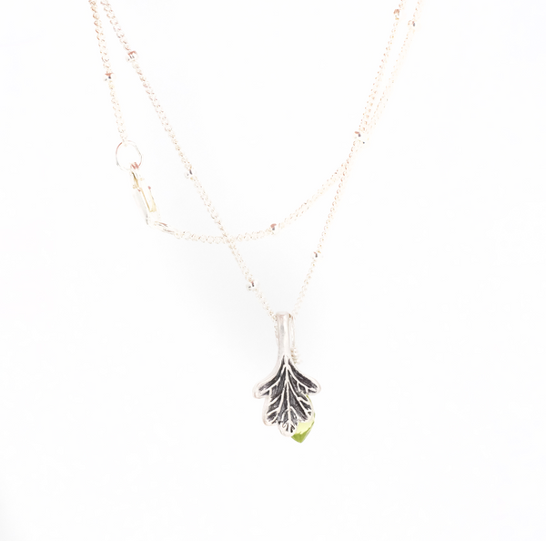 Herbs Sterling + Peridot Necklace