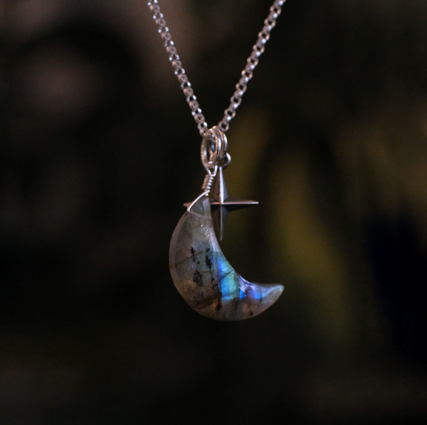 Moonbow Sterling + Labradorite Necklace