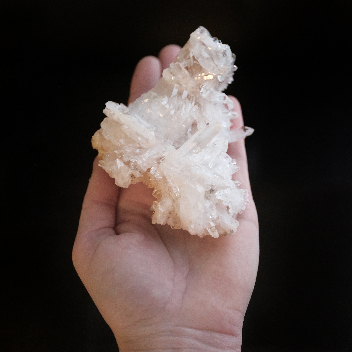 Colombian Pink Lithium Needle Quartz Specimen