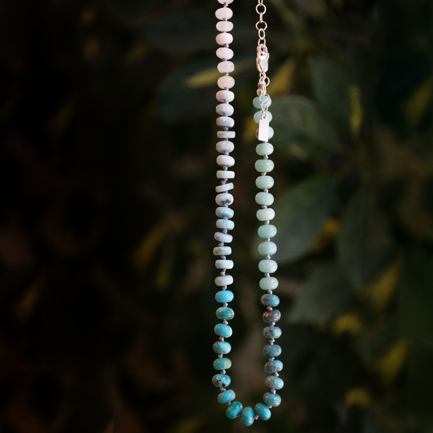 Knotted Seaworthy Gemstone Necklace - One of a Kind