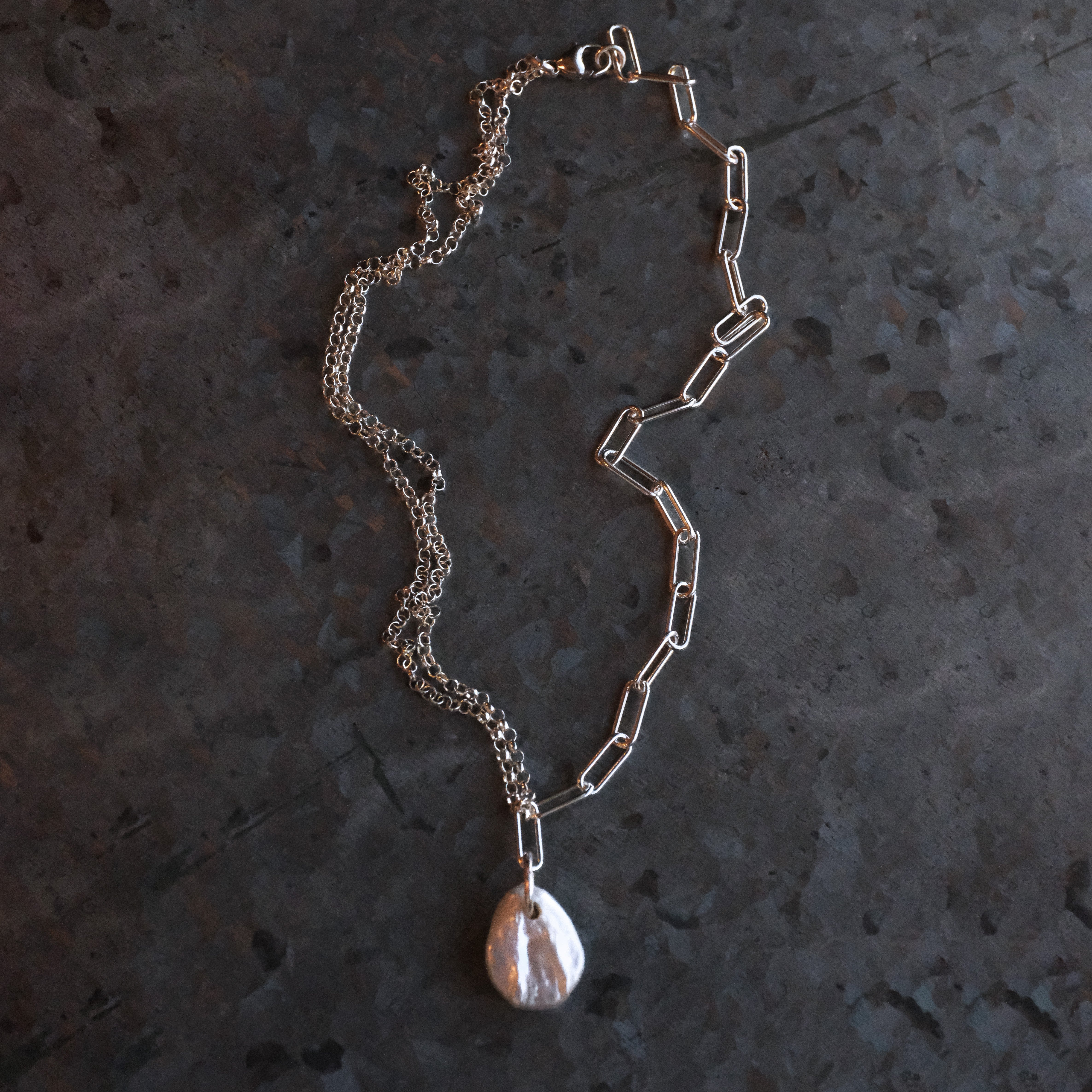 Pearl + Sterling Apricity Necklace - One of a Kind