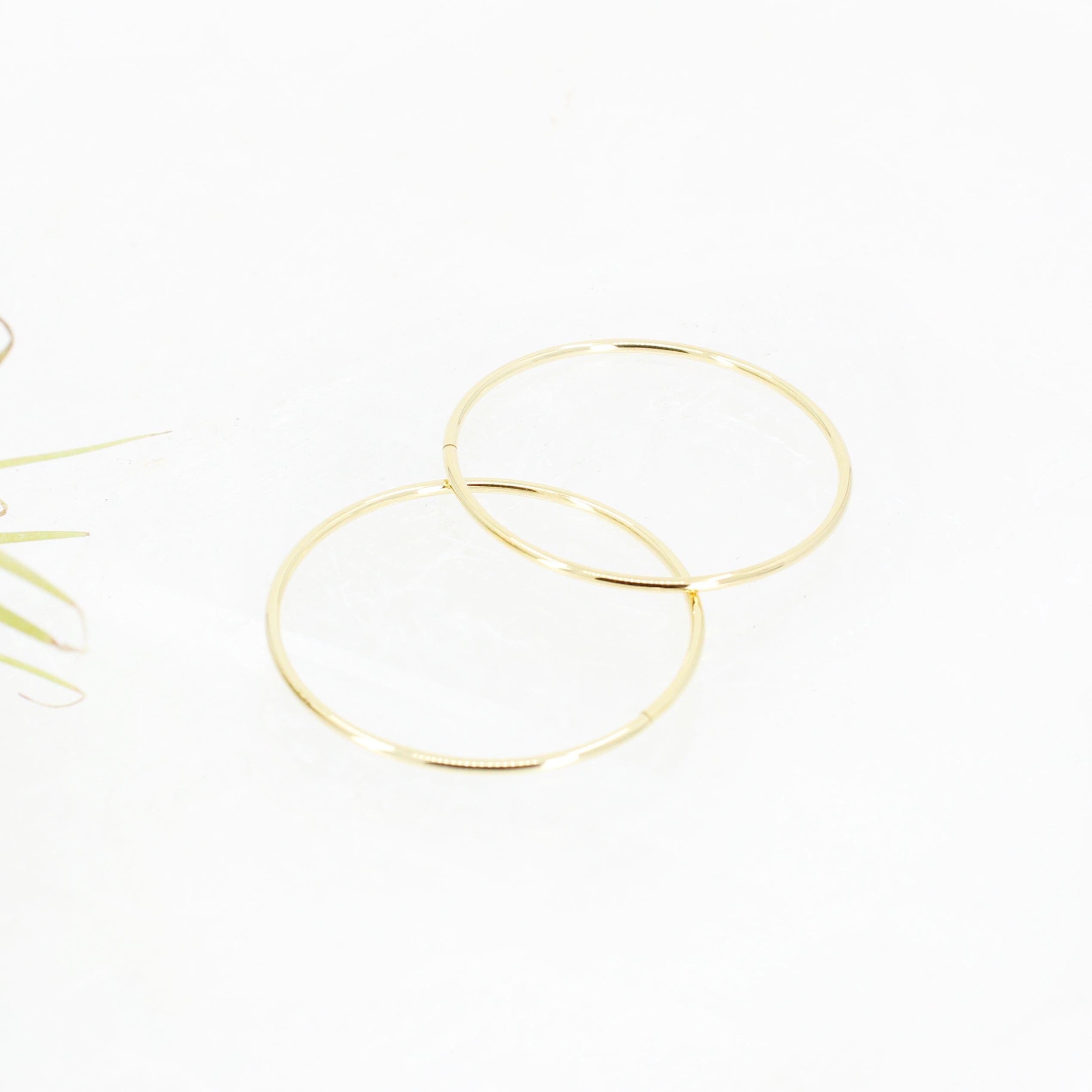 14k Infinity Hoops