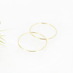 14k Infinity Hoops