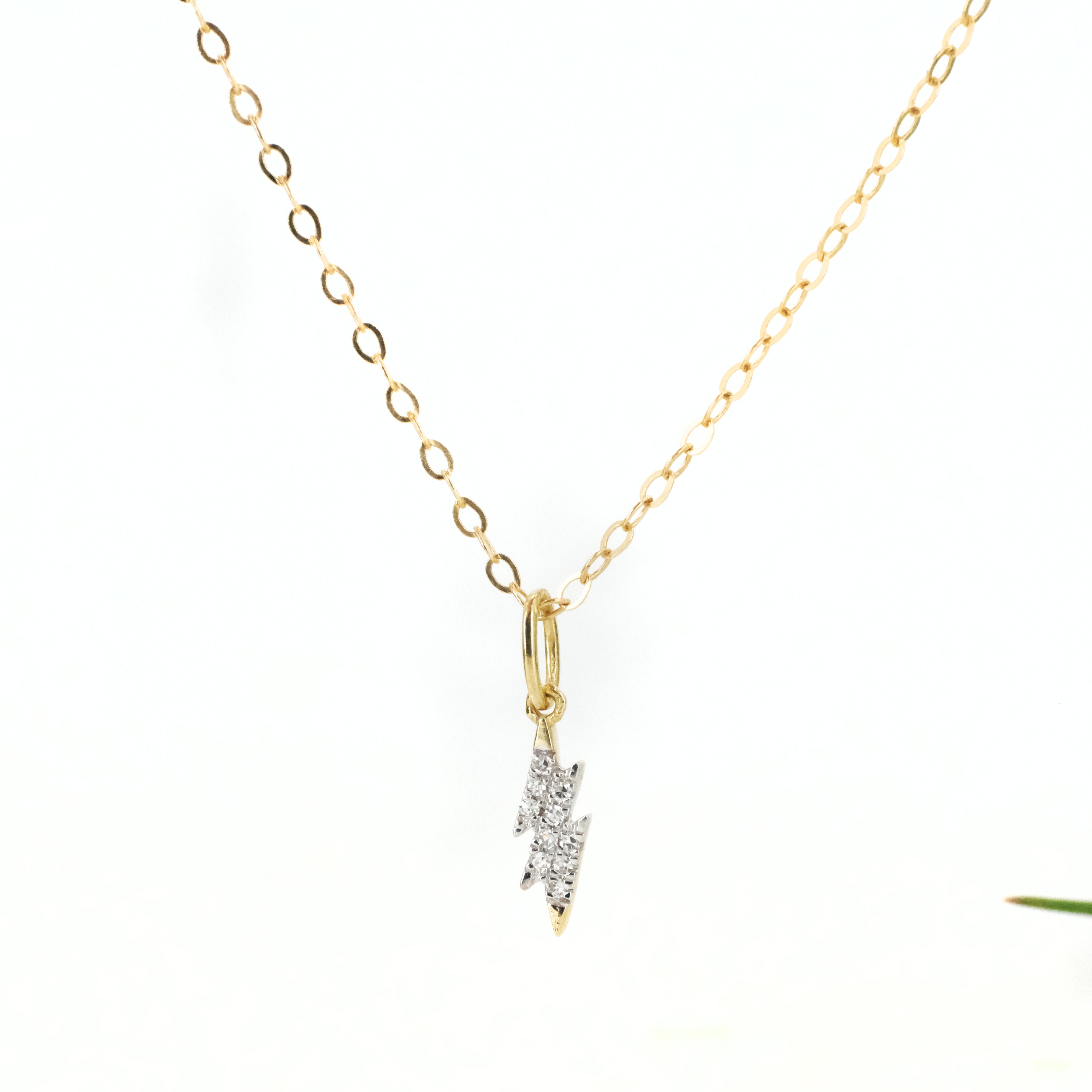 14k + Diamond Flash Necklace