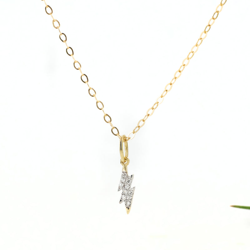 14k + Diamond Flash Necklace