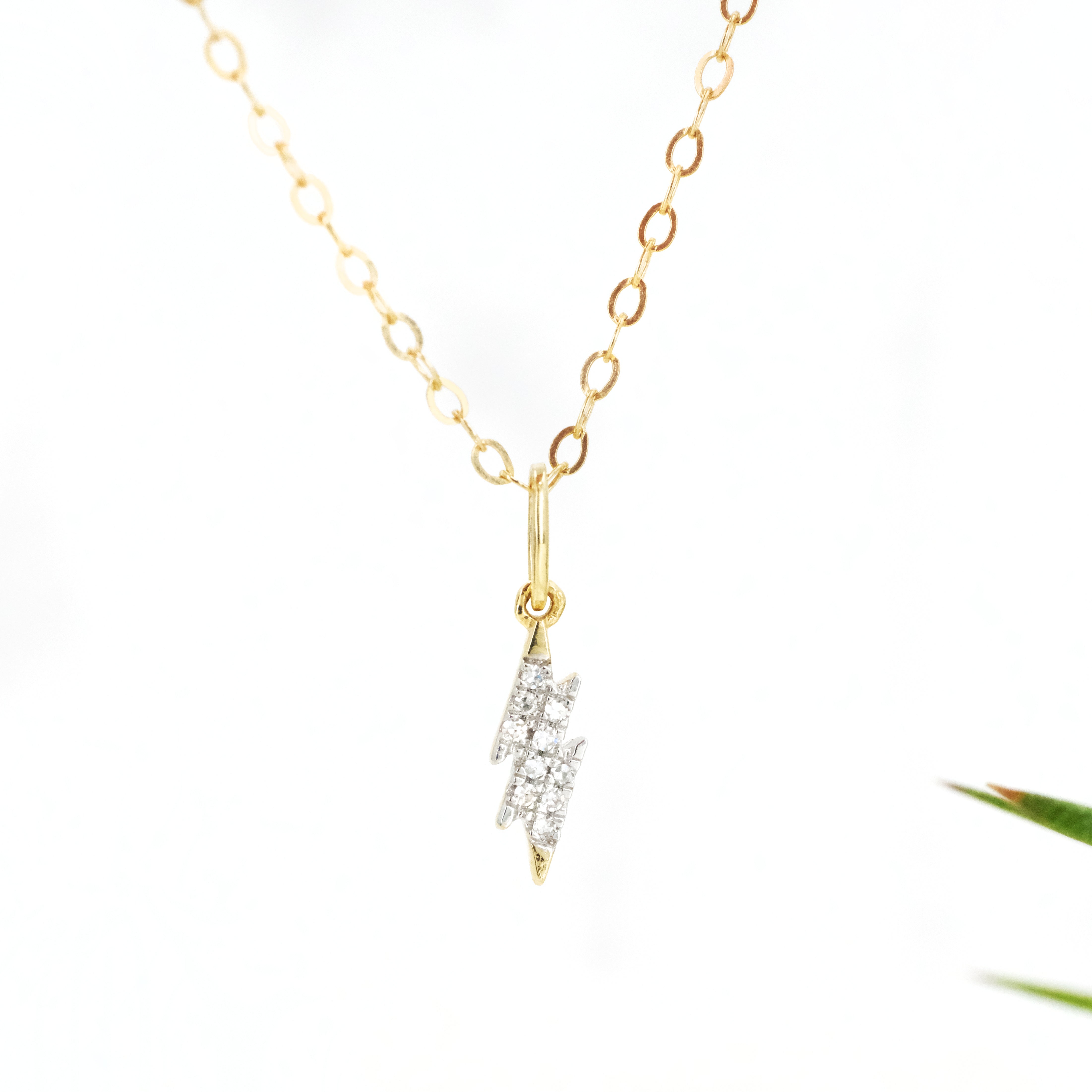 14k + Diamond Flash Necklace