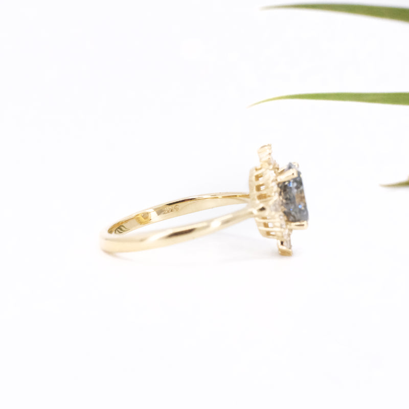 14k Moissanite + Diamond Chareau Ring