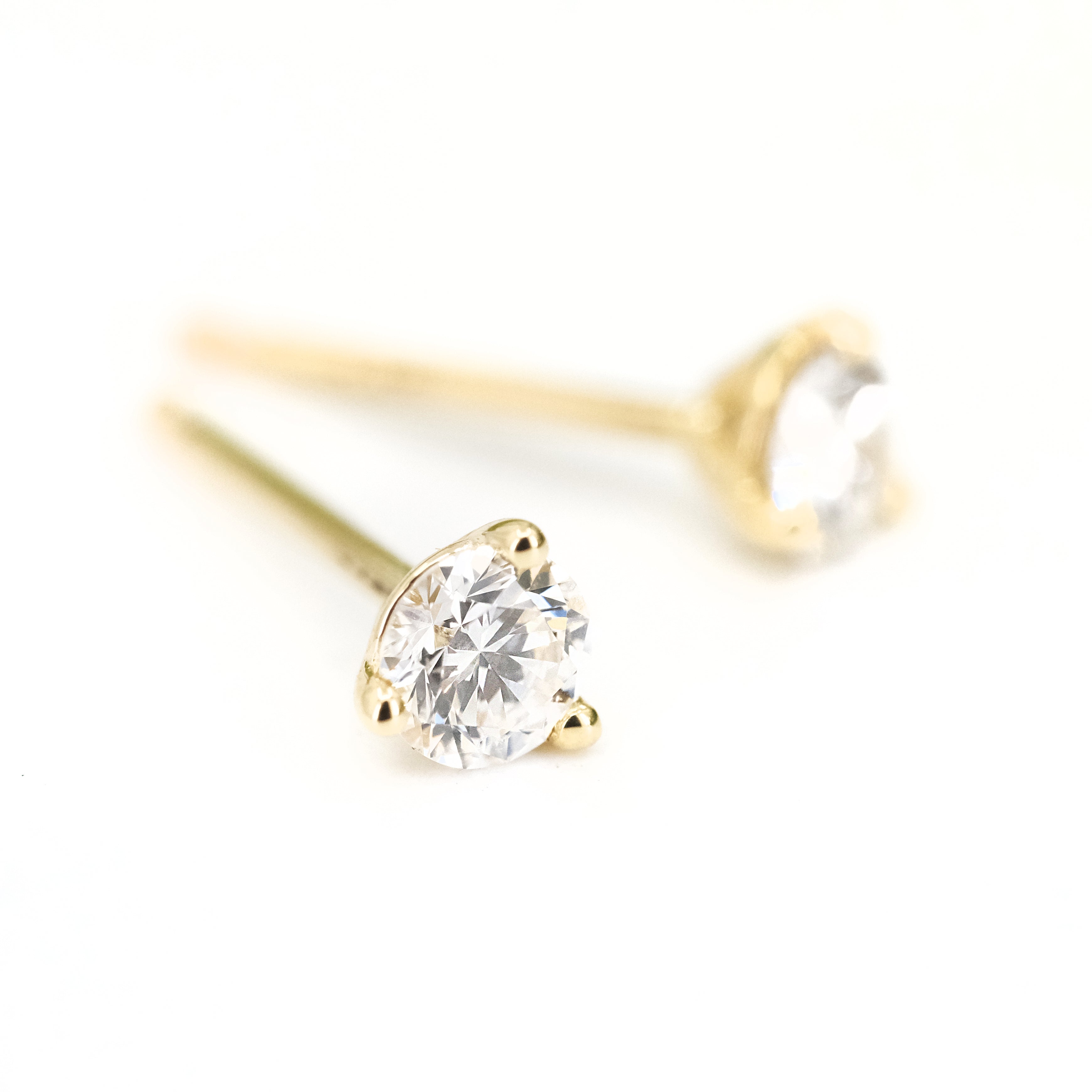 14k Quarter Carat Diamond Studs