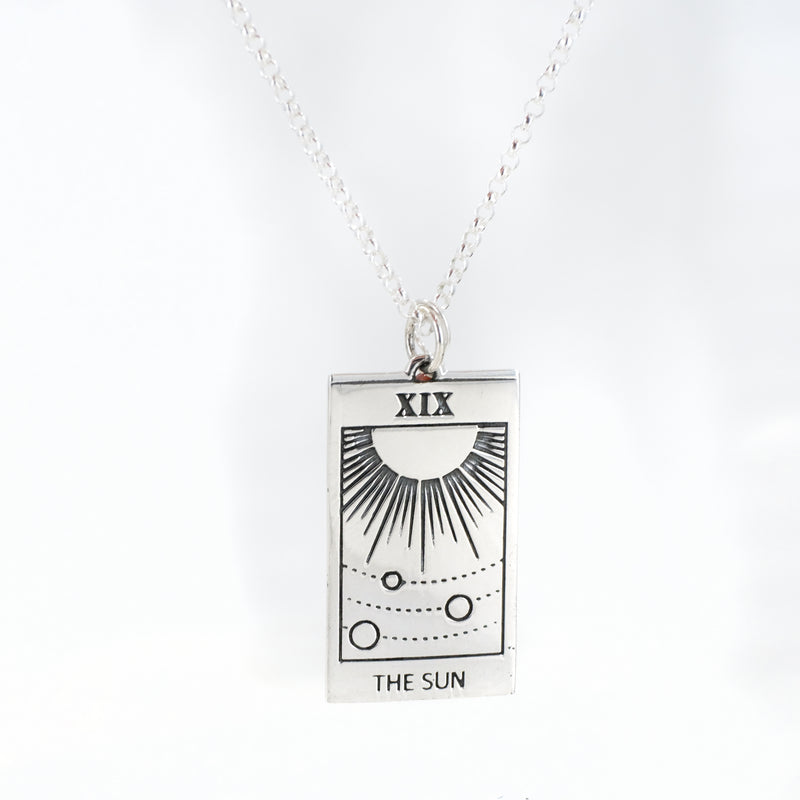 Sunday Sun Tarot Sterling Necklace