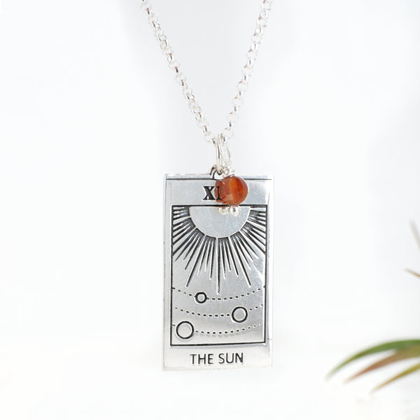Sunday Sun Tarot Sterling Necklace