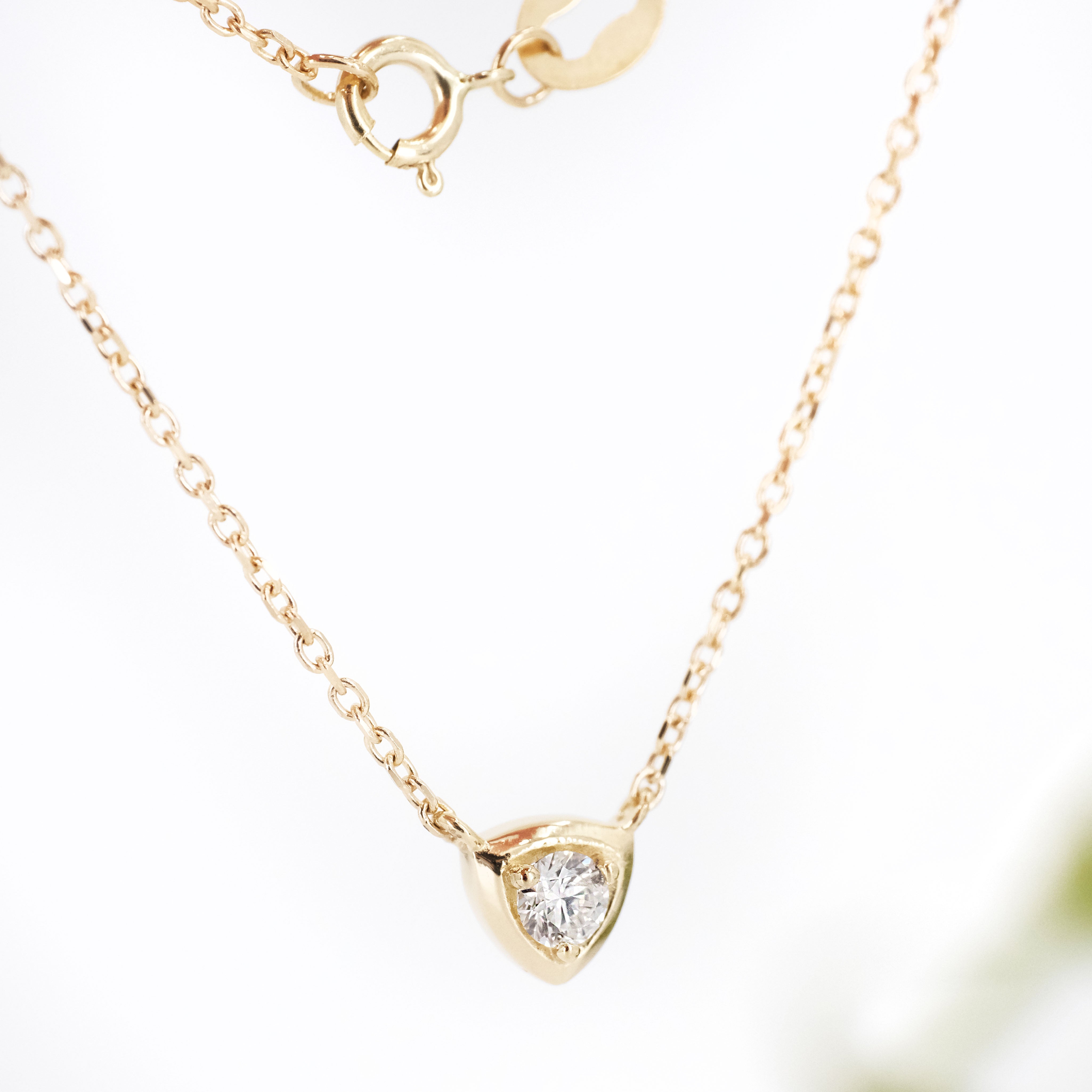 14k + Diamond Mini Protector Necklace