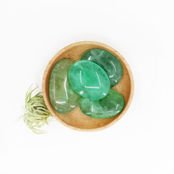 Green Fluorite Palm Stone
