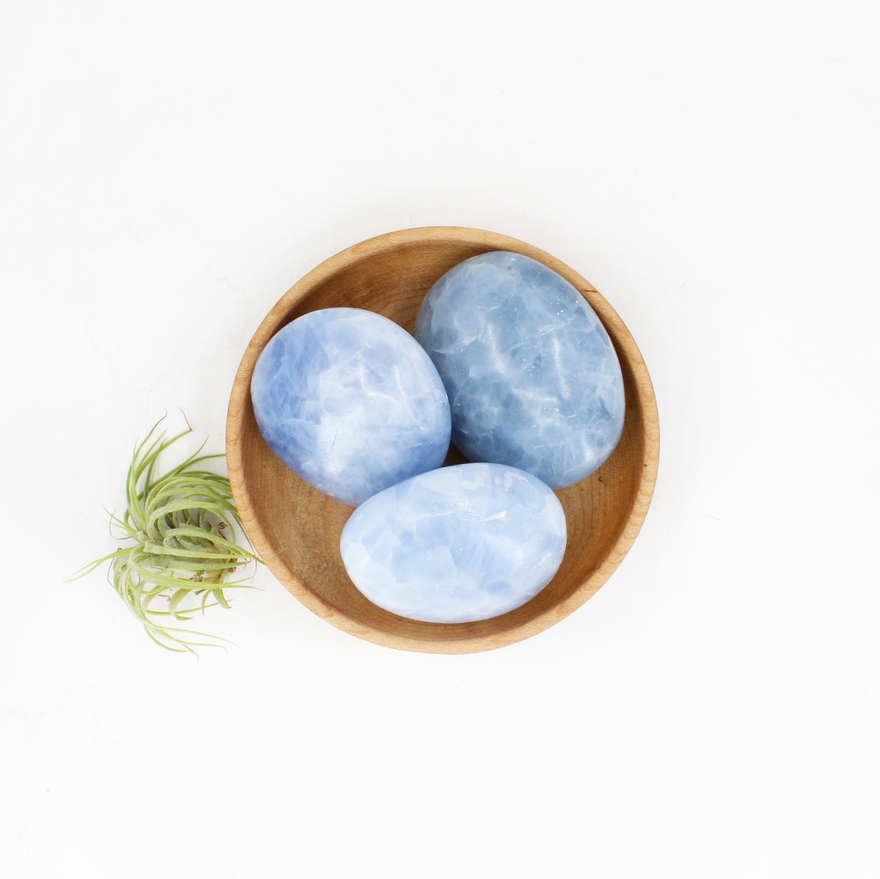 Celestite Palm Stone