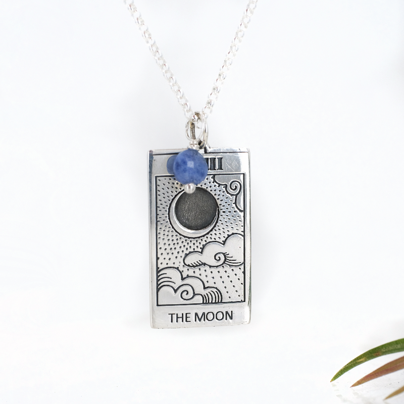 Monday Moon Tarot Sterling Necklace