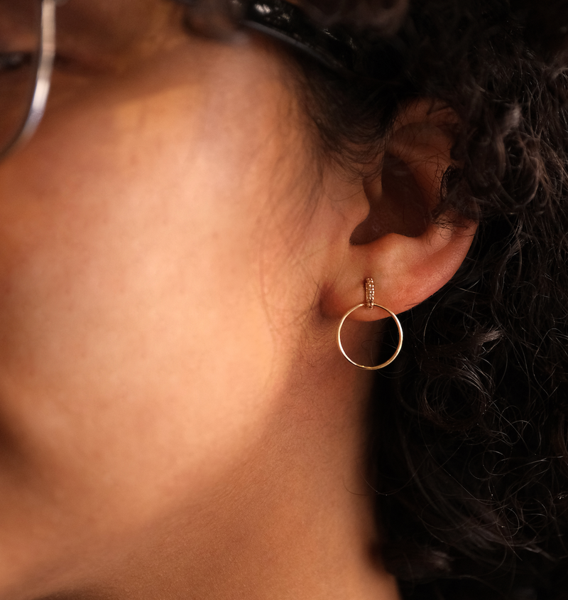14k + Diamond Maisa Hoops