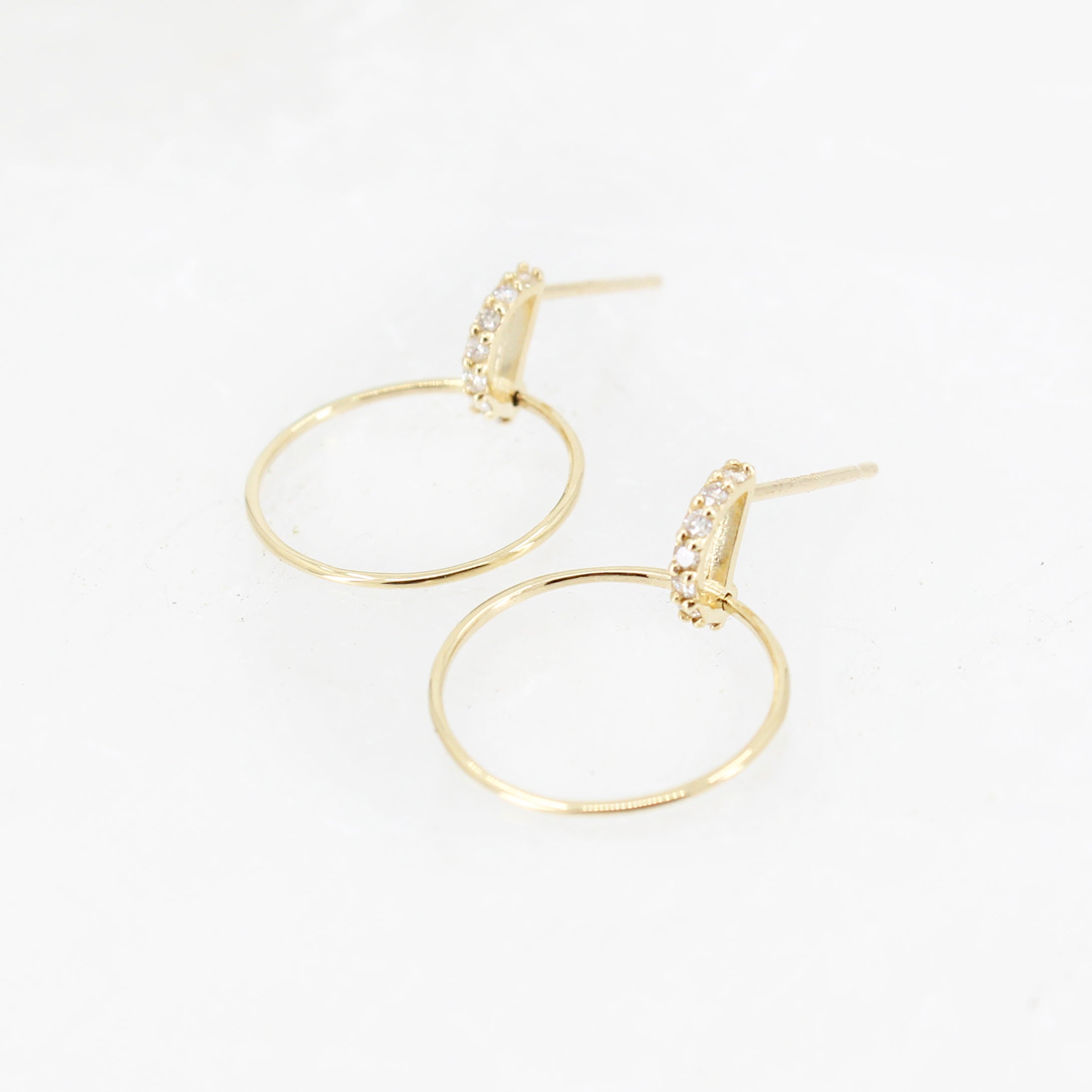 14k + Diamond Maisa Hoops