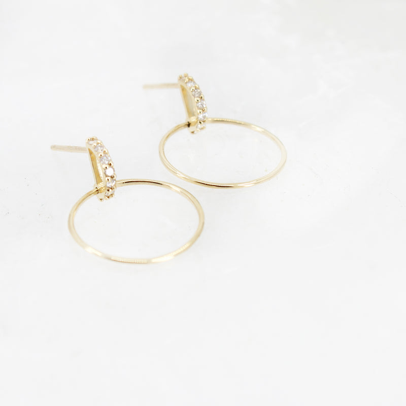 14k + Diamond Maisa Hoops