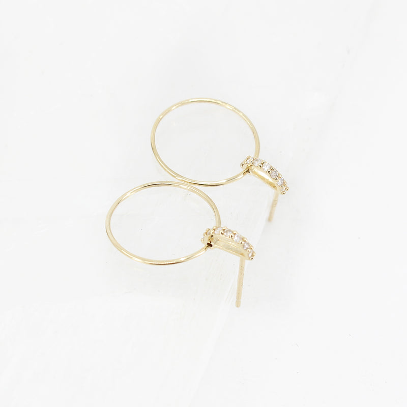 14k + Diamond Maisa Hoops